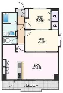 プロスパーみなみすいた公園【4階】の間取り