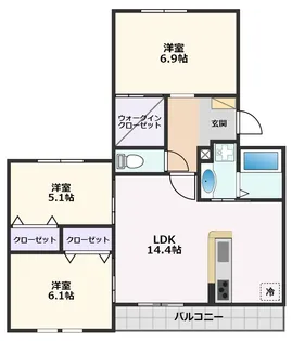 セレナ710【2階】の間取り