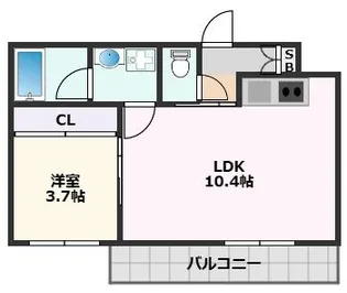 グランエピ【4階】の間取り