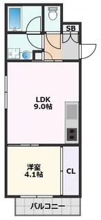 グランエピ【4階】の間取り