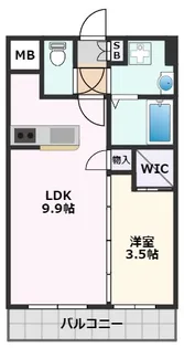 Aura吹田元町【202号室】の間取り