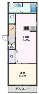 クレインコート鶴野【1階】の間取り