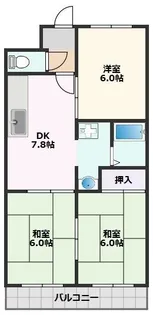 セフティーフジ【2階】の間取り