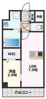 ファーストフィオーレ吹田ウインズテラス【1階】の間取り