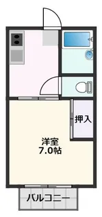 ハイツ豊津荘Ⅱ【1階】の間取り