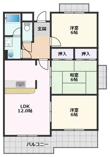 アネックス池川【3階】の間取り