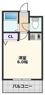 グラシュジュール【207号室】の間取り
