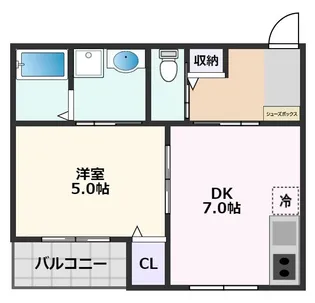 フローリッシュ正雀本町【3階】の間取り