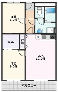 アンソレイユ【2階】の間取り