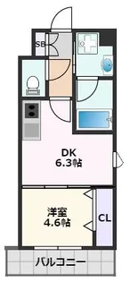 レシオ千里丘【5階】の間取り