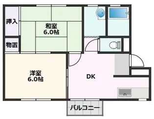 三島ハイツ【1階】の間取り