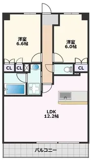 トレーゼ旭【9階】の間取り