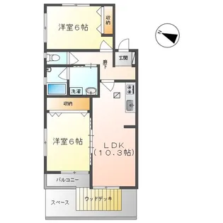 コア・MATSUYA Ⅲ【101号室号室】の間取り