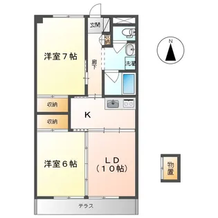 パレス・シンフォニー【102号室】の間取り