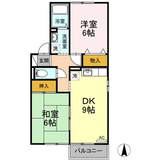 サン・メゾン【1階】の間取り