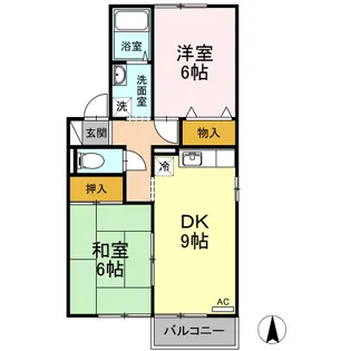 サン・メゾン【2階】の間取り