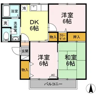 ロイヤルガーデン吉倉 D【1階】の間取り