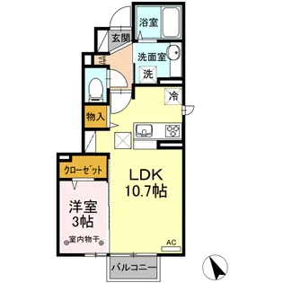 サニーガーデン A【1階】の間取り