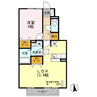 パストラル【102号室】の間取り