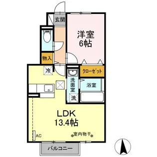 プリマヴェーラ Ⅰ【103号室】の間取り