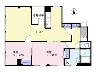LIESSE(リエス)福島新町【501号室】の間取り