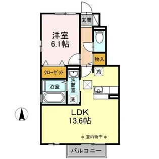 K・CエミネンスヒルズC【1階】の間取り