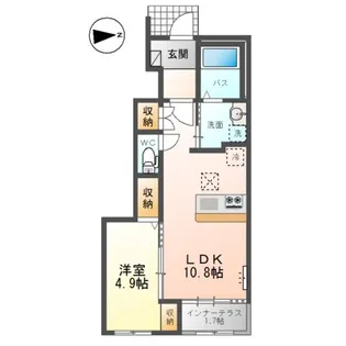 宮代新築アパート【1階】の間取り