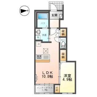 宮代新築アパート【1階】の間取り