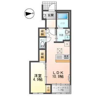 宮代新築アパート【1階】の間取り