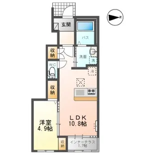 宮代新築アパート【1階】の間取り