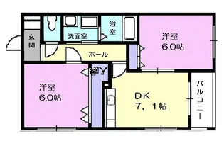 ピーチハウス【1階】の間取り