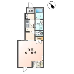 南沢又新築アパート【1階】の間取り