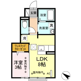D−room清水【1階】の間取り