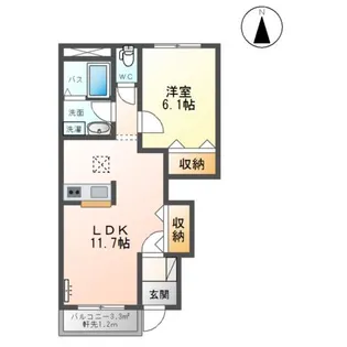 オレンジコート【1階】の間取り