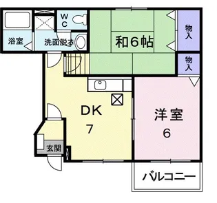 バウム野田【1階】の間取り