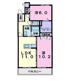 セントラルタウン【4階】の間取り