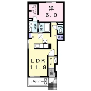 シェリーメゾンⅠ【1階】の間取り