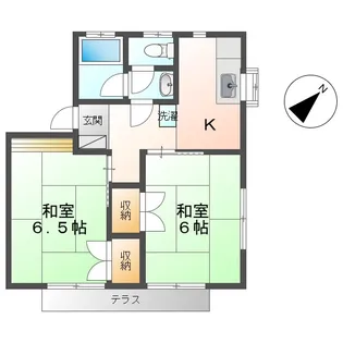 南沢又アパート【101号室】の間取り