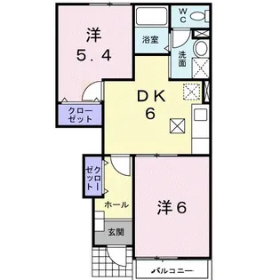 ノワメゾンB【1階】の間取り