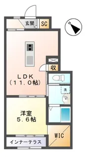 カーサ桜【1階】の間取り