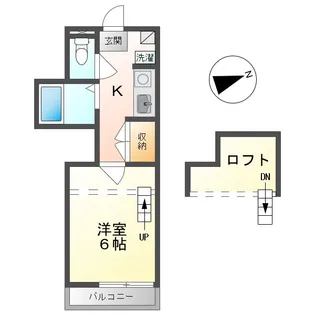 ユピテル丸子【1階】の間取り