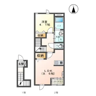 ベルガーフ・エフ【2階】の間取り