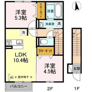 グラン・シャリオ【2階】の間取り