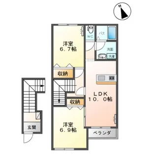 オリエンタルコート・K【2階】の間取り
