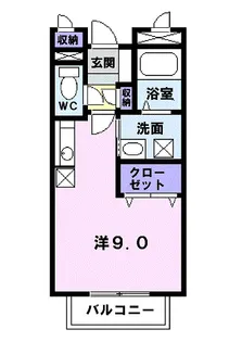 エイトワンB【2階】の間取り