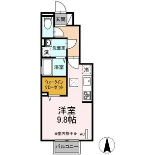 パインメイプル85【1階】の間取り