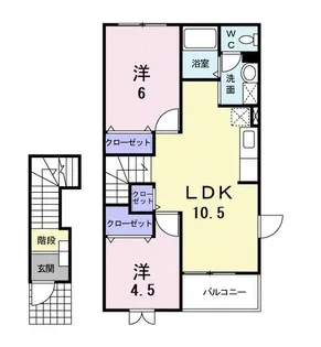 アンフィニⅠ【2階】の間取り