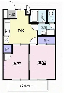 コーポけんたく【1階】の間取り
