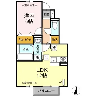 グランデニューシティー【1階】の間取り