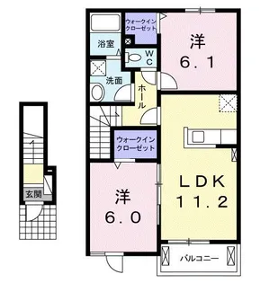 サニー・メゾン・ルポゼ【2階】の間取り